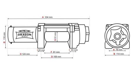 12 V ELEKTROMOS CSÖRLŐ DWH 3500 HD - 1588 kg