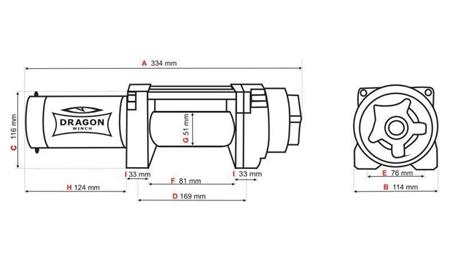12 V ELEKTRISCHE LIER DWH 4500 HD - 2041 kg