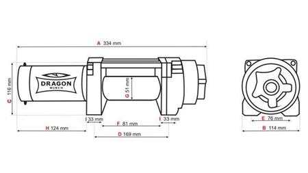 12 V ELEKTROMOS CSÖRLŐ DWH 4500 HD - 2041 kg