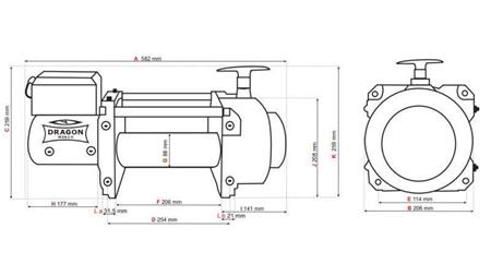 24 V ELECTRIC WINCH DWT 18000 HD - 8165 kg