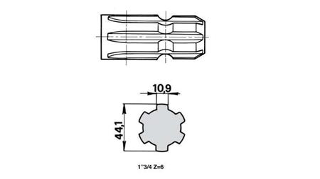 KARDÁN (TLT) ADAPTER 1''3/4 na 1''3/4