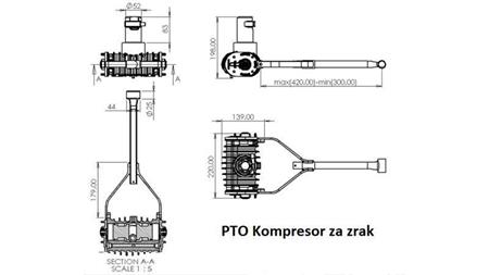 COMPRESSORE DEL TRATTORE PTO