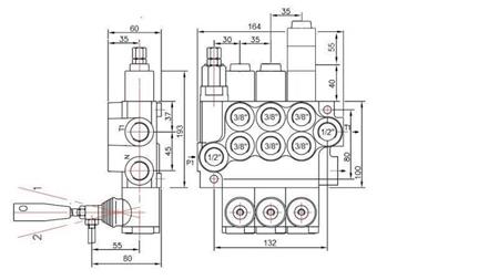 HYDRAULISCHE KLEP 3xP40 VLOEIENDE