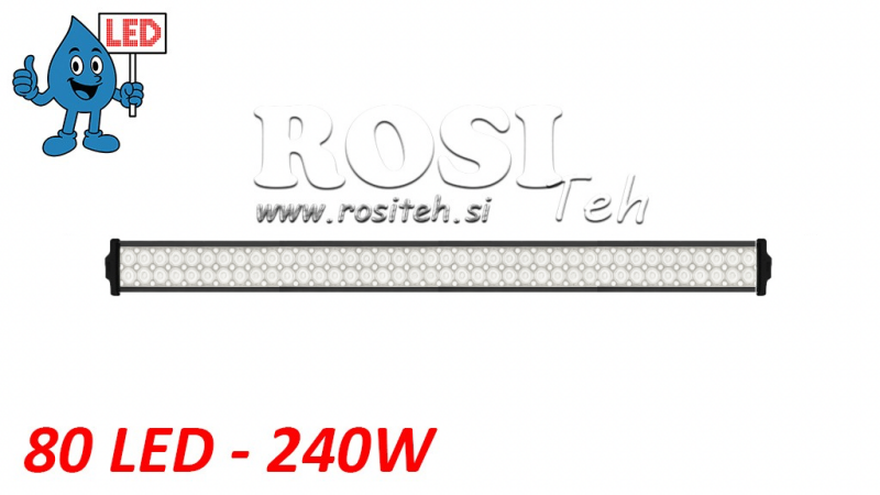 LED ARBEIDSLYS - LYS 80 LED 240W 12V-24V KOMBO 106CM MEGA