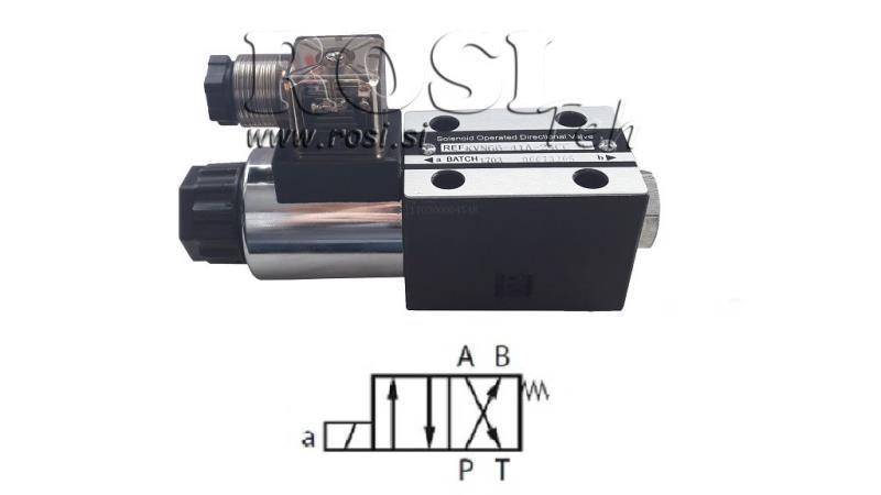 HIDRAULIKUS ELEKTRO MÁGNESES SZELEP KV-4/2 CETOP 3 12/24/230V N51B