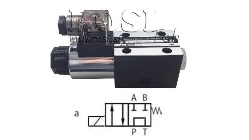 ХИДРАВЛИЧЕН ЕЛЕКТРОМАГНИТЕН ВАЛВ CETOP 3 12/24/230V 2A