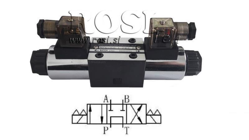 HYDRAULICKÝ ELEKTRO MAGNETICKÝ VENTIL KV-4/3 CETOP 3 12/24/230V N2