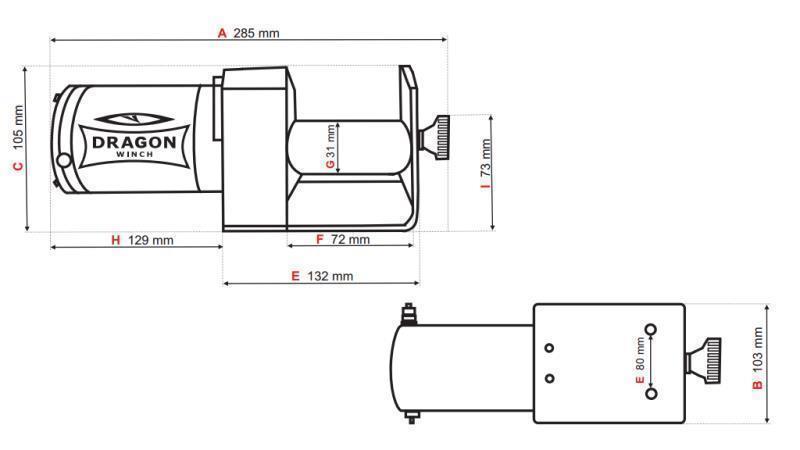 GARRA ELÉCTRICA 12 V DWM 2500 ST - 1133 kg