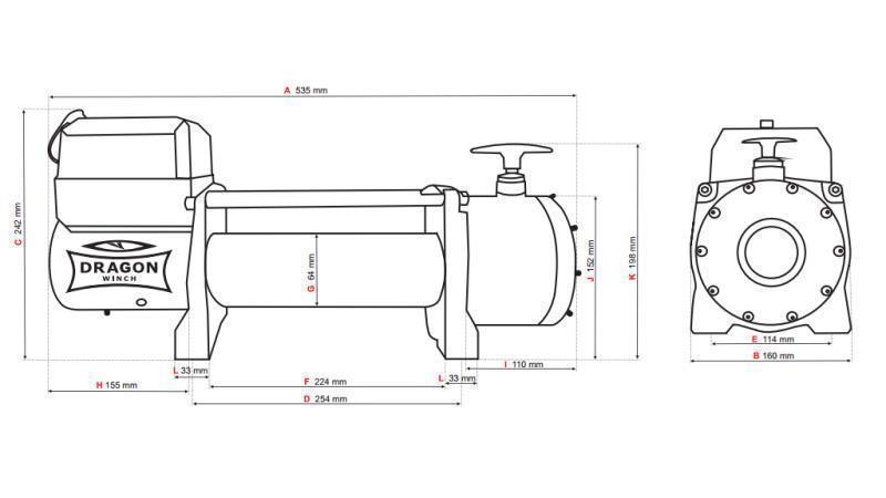 WCIĄGARKA ELEKTRYCZNA 12 V DWT 14000 HD - 6350 kg