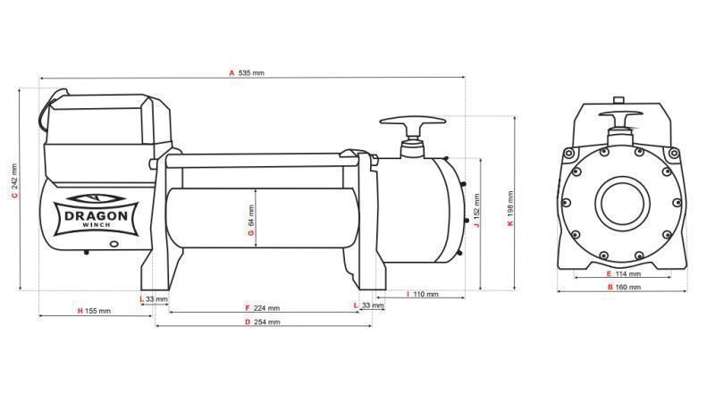 12 V ELEKTRIČNO VITLO DWT 14000 HD - 6350 kg