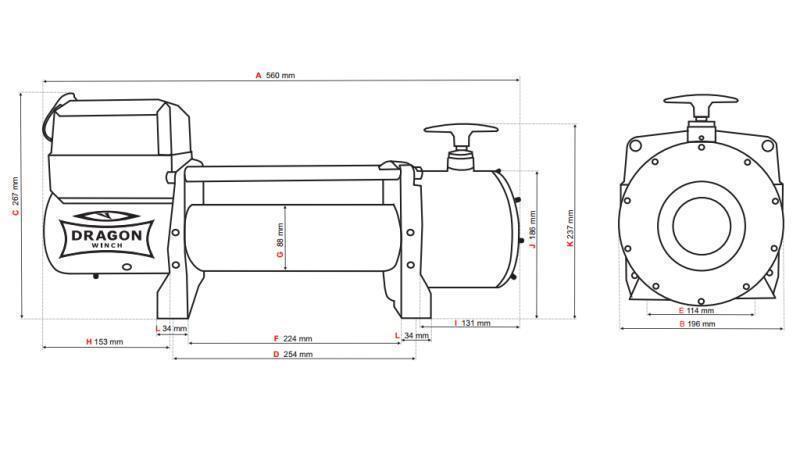 12 V ELEKTRIČNO VITLO DWT 15000 HD - 6803 kg