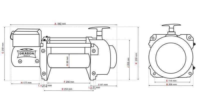 24 V ELEKTRIČNO VITLO DWT 18000 HD - 8165 kg