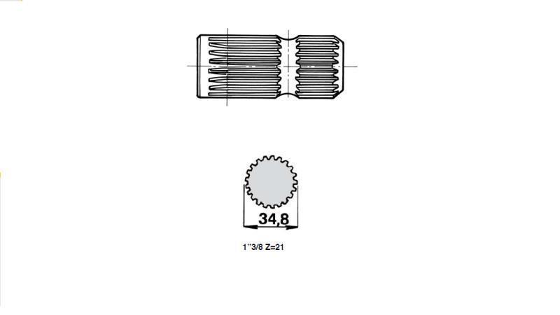 KARDÁN (TLT) ADAPTER 1''3/8 -21 FOG