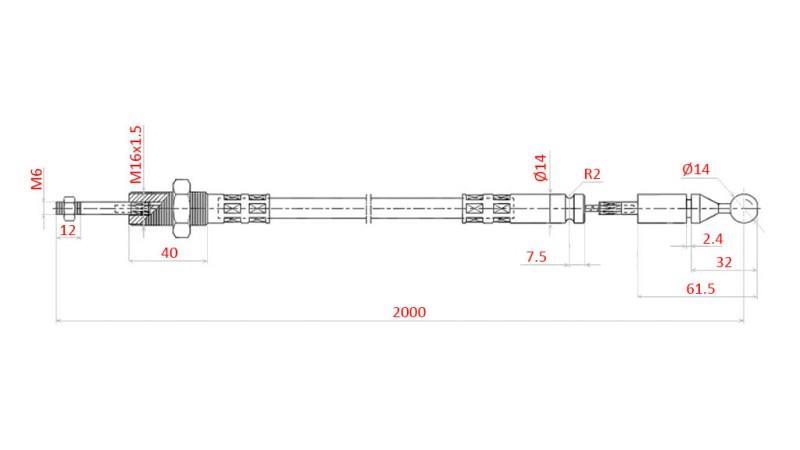 VLECHT L=2500 - bal