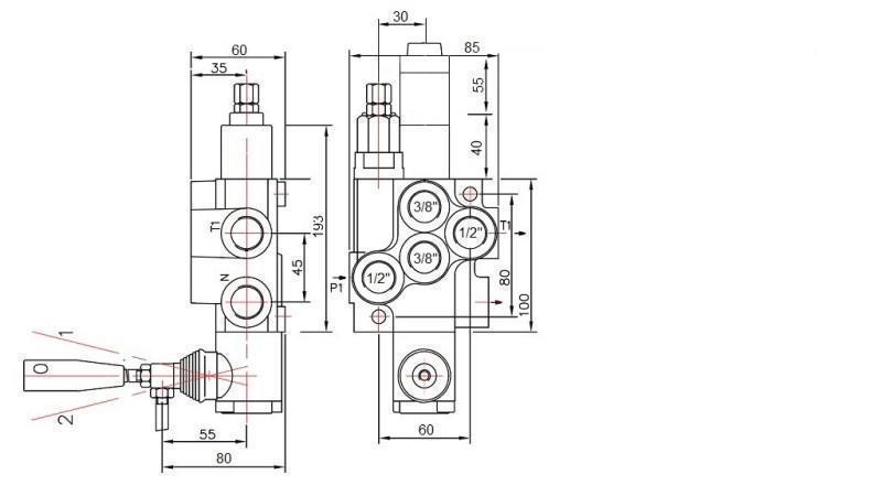 ZAWÓR HYDRAULICZNY 1xP40 PŁYWAJĄCY