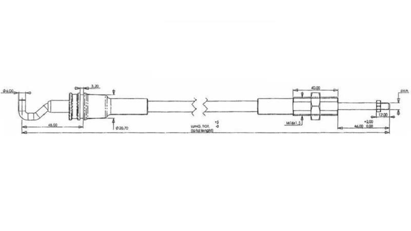 BRAIDED CABLE L=1000 - MORSE