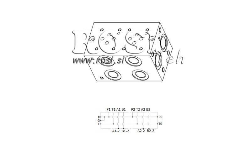 BASE PLATE CETOP3 NG6 2M